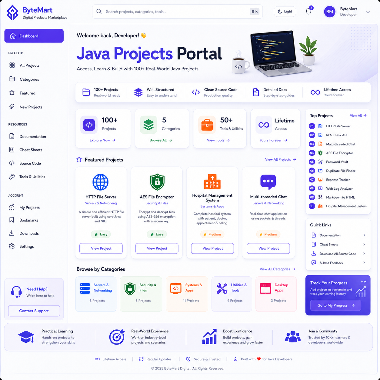 100+ Java Projects : Coding Workbook