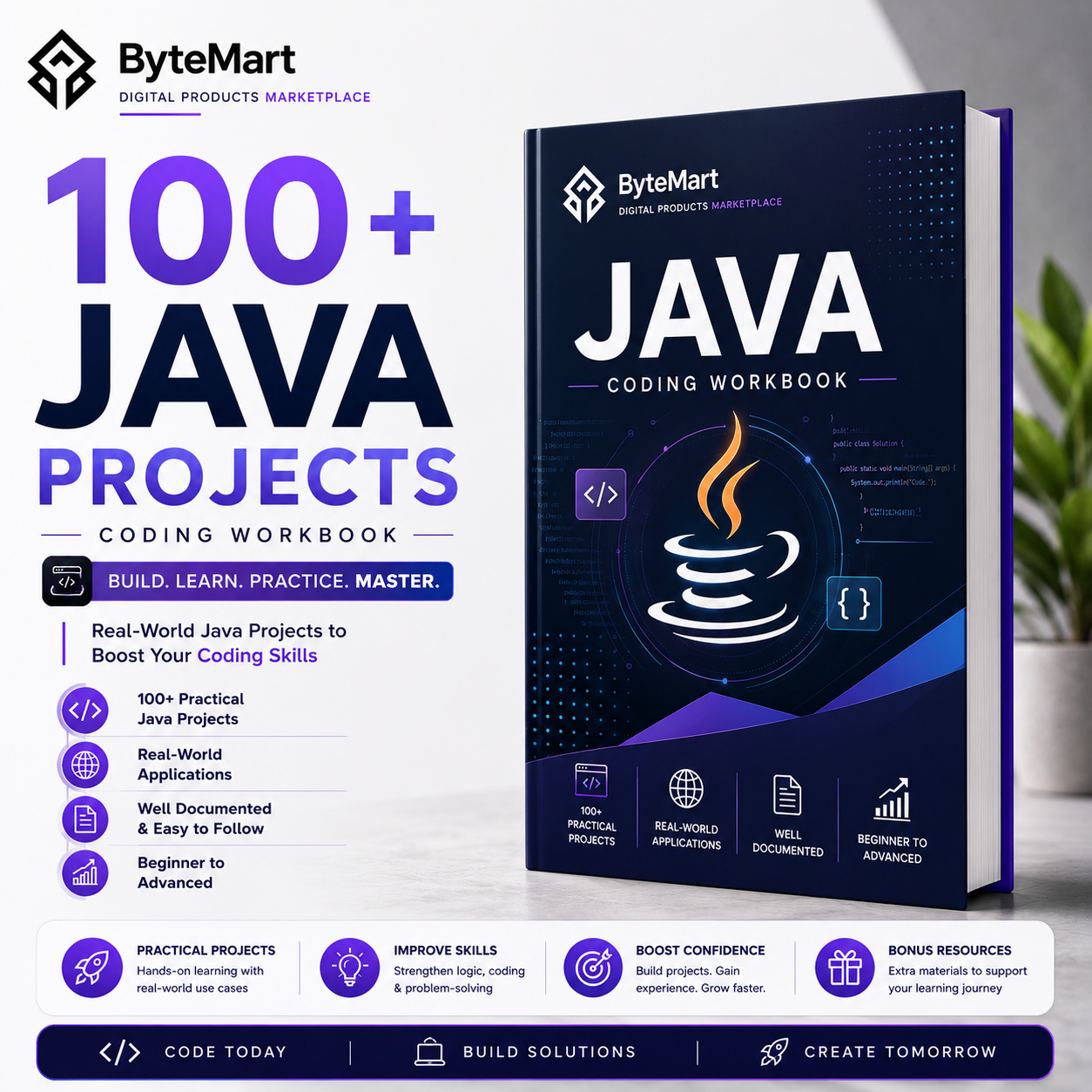 100+ Java Projects : Coding Workbook