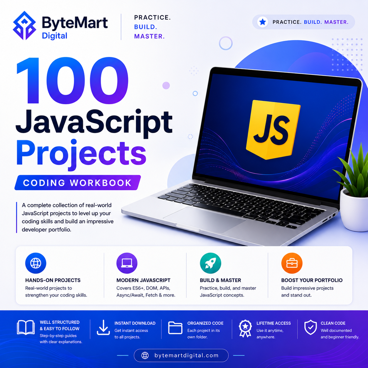 100 Javascript Projects : Coding Workbook