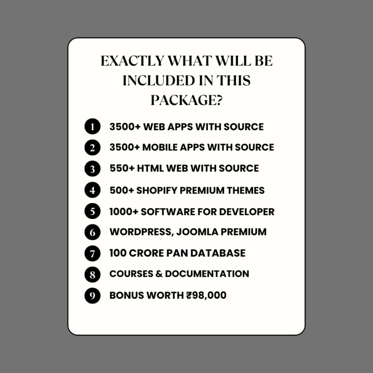 3500+ Web & Android Application Bundle