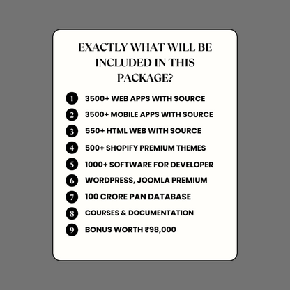 3500+ Web & Android Application Bundle